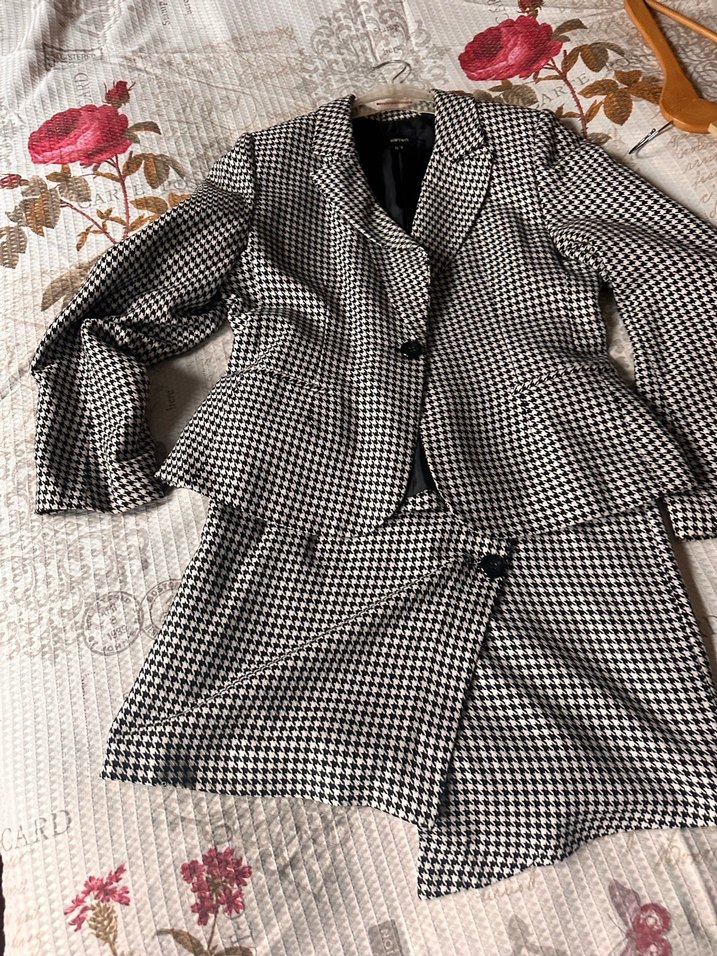 Düğmeli Kadın Midi Ceket - Gri - Görsel 4