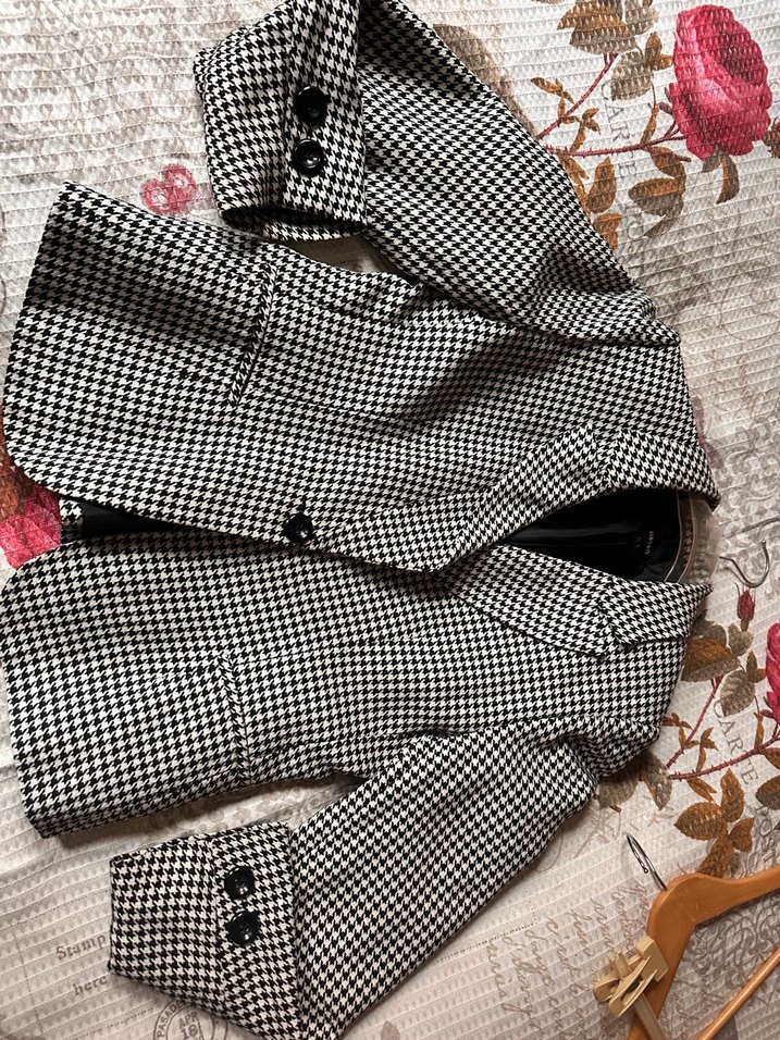 Düğmeli Kadın Midi Ceket - Gri - Görsel 3