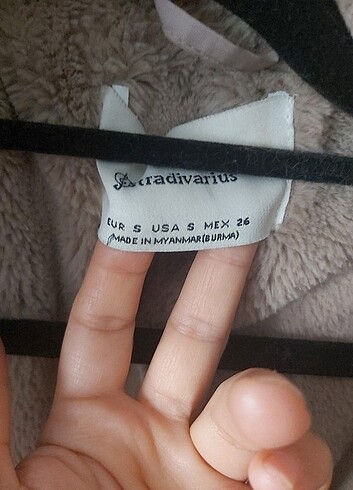 s Beden Stradivarius kayak karakiş montu S ince m