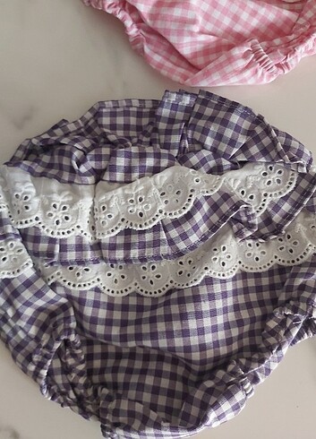 3-6 Ay Beden çeşitli Renk Bebe süslü don