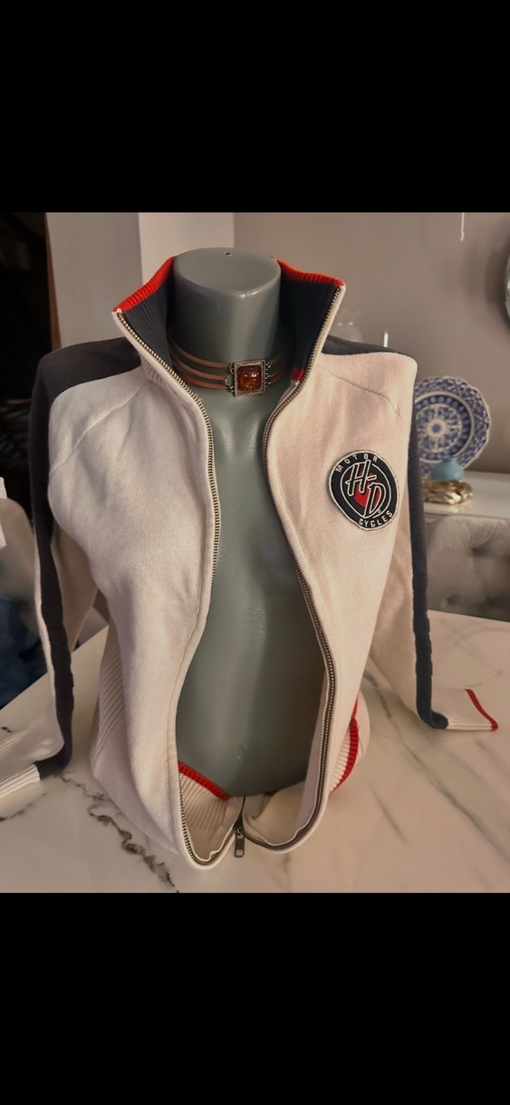 Retro Spor Fermuarlı Ceket   S m vıntage aldım — görsel 3/8