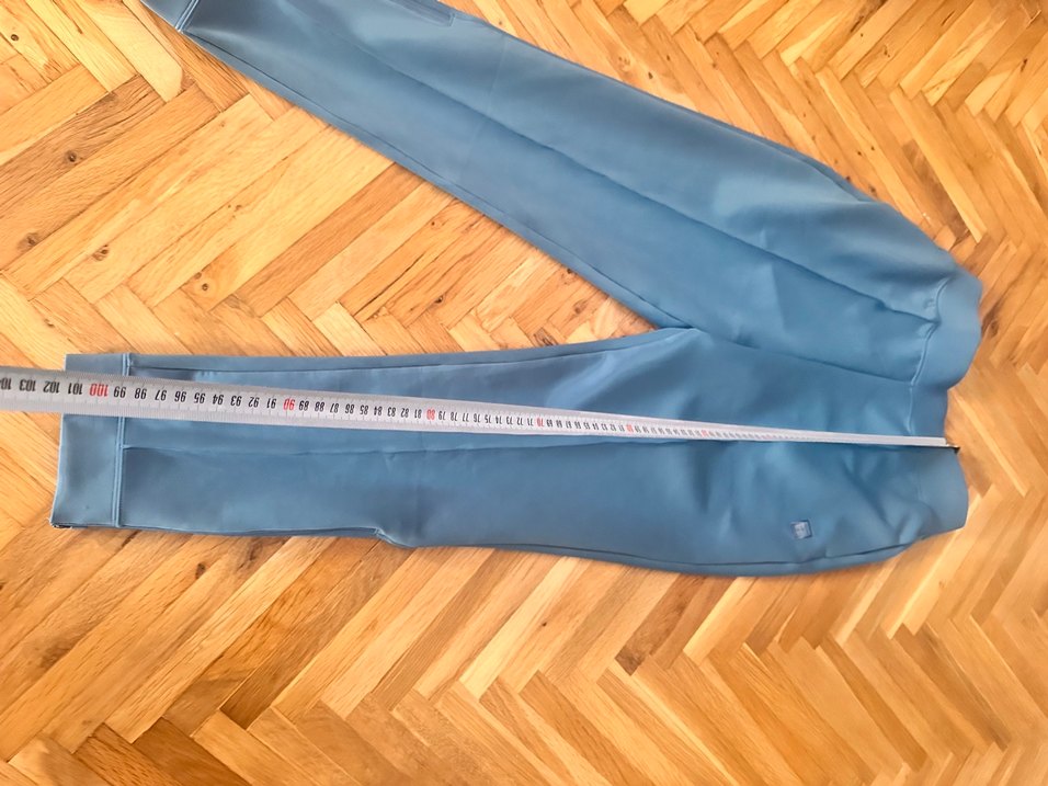 Açık Mavi Yüksek Bel Spor pantolon  sadece kırışık — görsel 8/10