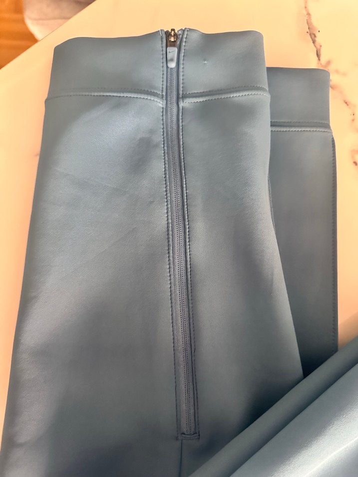 Açık Mavi Yüksek Bel Spor pantolon  sadece kırışık — görsel 4/10
