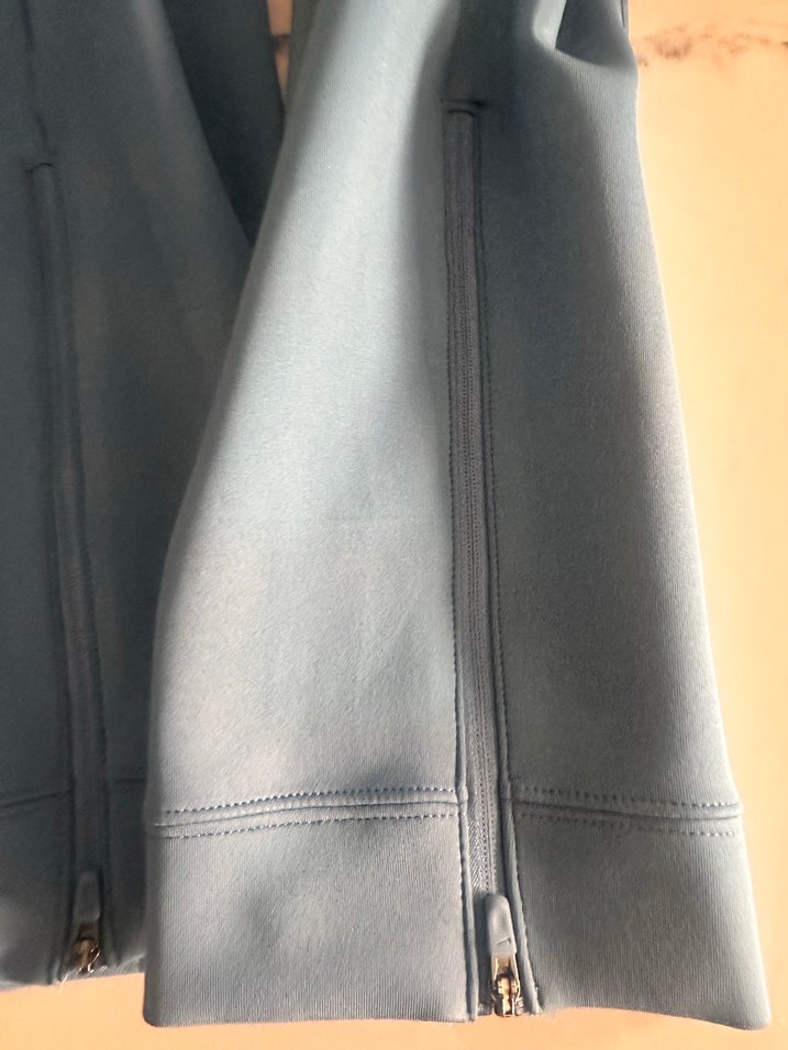 Açık Mavi Yüksek Bel Spor pantolon  sadece kırışık — görsel 9/10