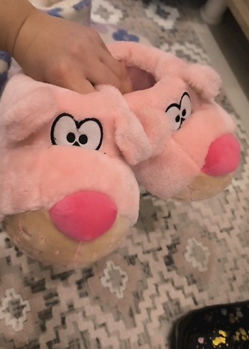 Twigy 28-29 no Pembe Peluş Ev Terliği - Görsel 6