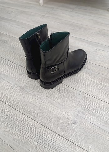 George Hogg Siyah El Yapımı Deri Erkek Bot - Görsel 10