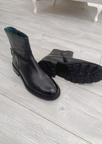George Hogg Siyah El Yapımı Deri Erkek Bot - Görsel 7