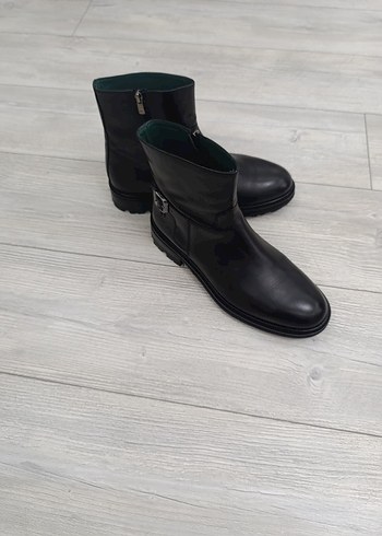 George Hogg Siyah El Yapımı Deri Erkek Bot - Görsel 3