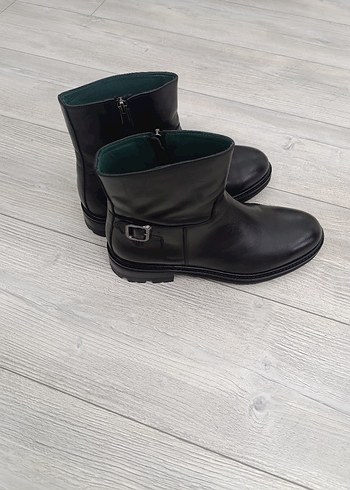 George Hogg Siyah El Yapımı Deri Erkek Bot - Görsel 6