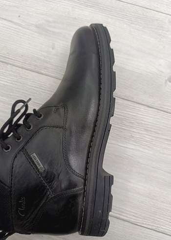 Clarks Siyah Deri Goretex Erkek Bot - Görsel 9