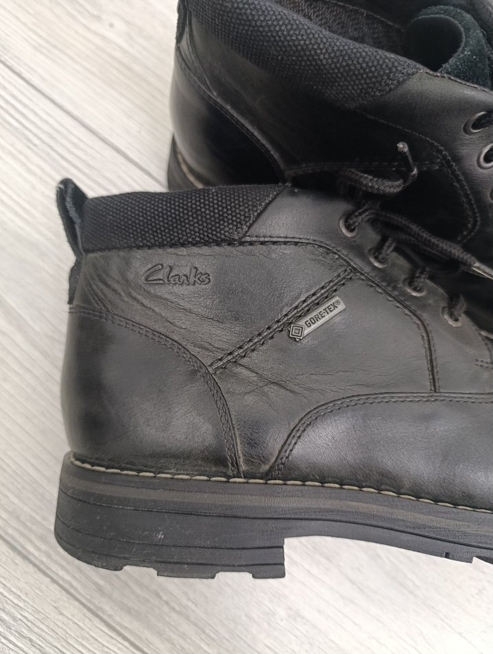 Clarks Siyah Deri Goretex Erkek Bot - Görsel 3
