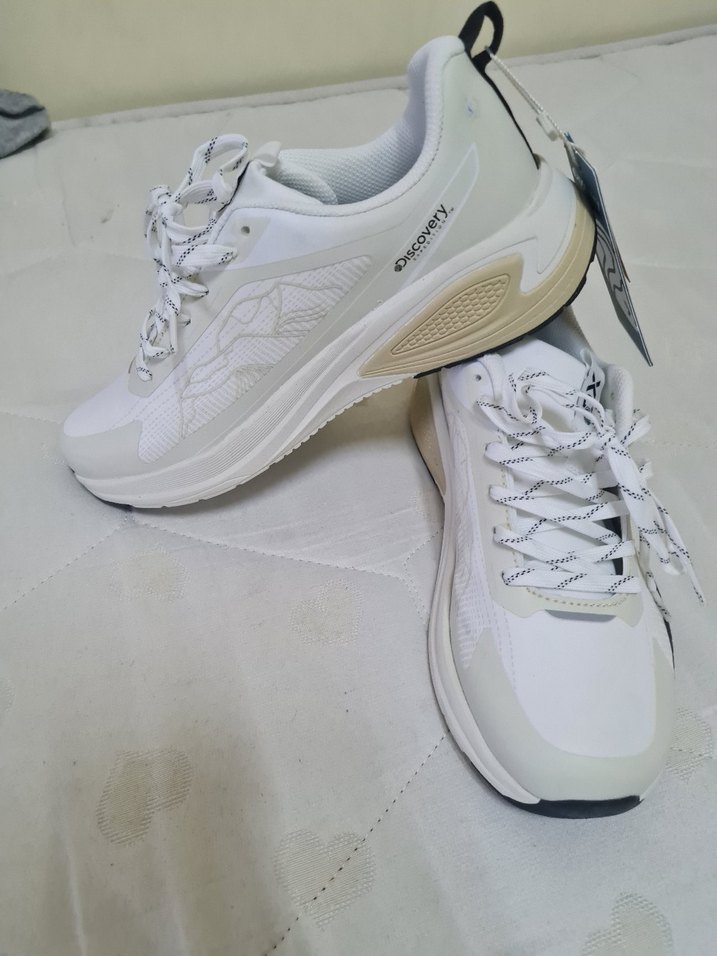 Discovery expedition Beyaz Gri Kadın erkek unisex Spor Ayakkabı - Görsel 4