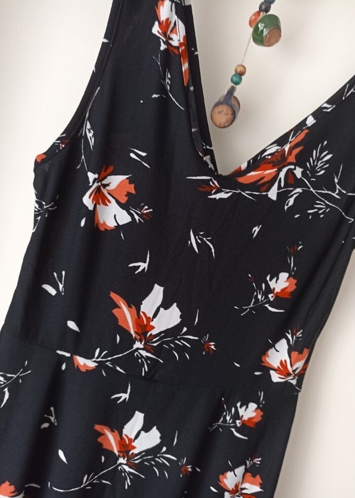 Desenli elbise - Görsel 5