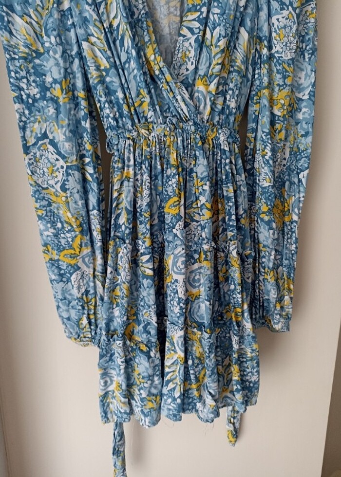 Desenli elbise  - Görsel 4