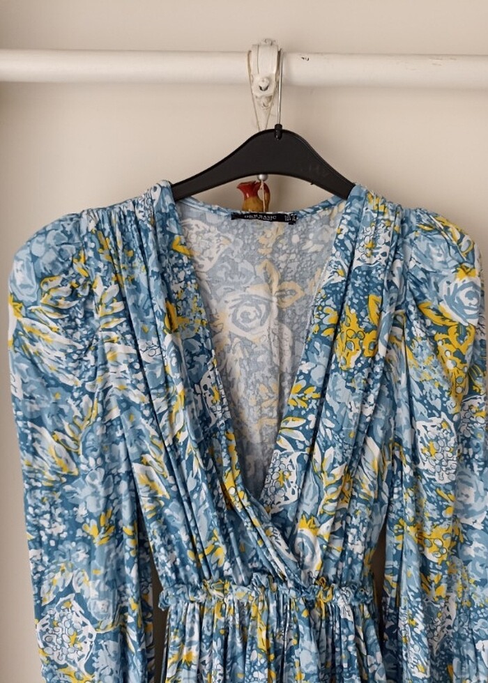 Desenli elbise  - Görsel 5