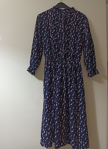 Beli lastikli elbise - Görsel 4