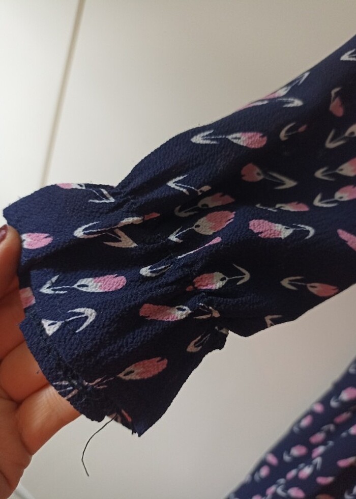 Beli lastikli elbise - Görsel 2