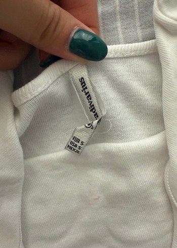 Stradivarius Kadın Beyaz Kısa Kollu Crop Top
