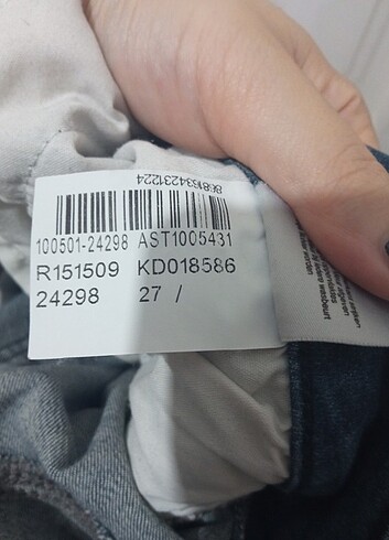 27 Beden lacivert Renk Kot pantolon 