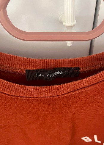 l Beden kırmızı Renk Kırmızı Kadın Sweatshirt