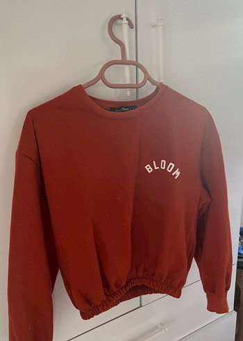 l Beden Kırmızı Kadın Sweatshirt