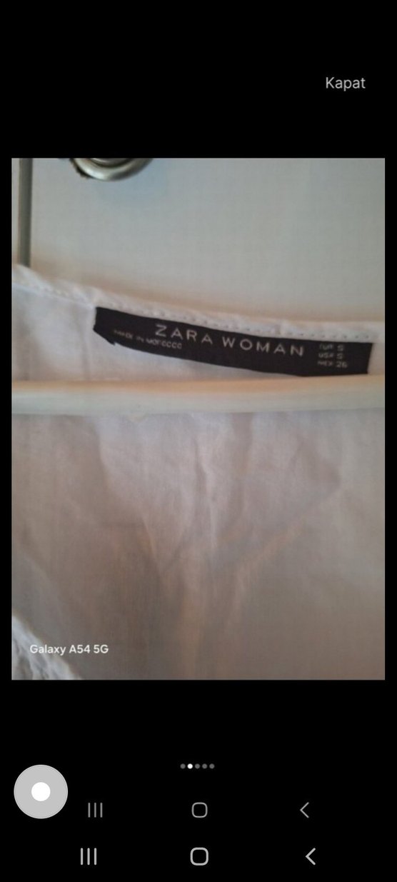 Beyaz Keten V Yakalı Midi pareo - Görsel 2