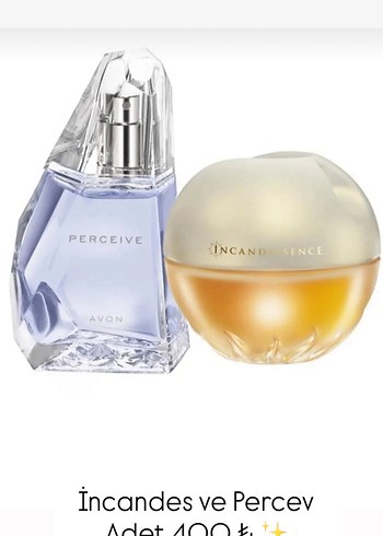 Avon Perceive ve Incandessence Kadın Parfüm Seti