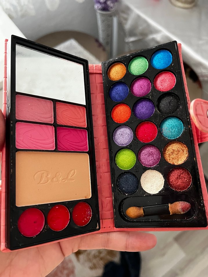 Çok Renkli Göz Farı ve Ruj Paleti - Görsel 2