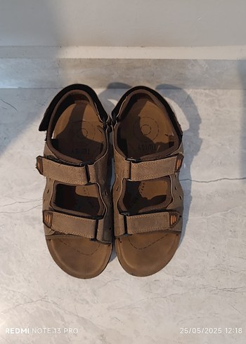 Kahverengi Süet Erkek Sandalet - Görsel 2