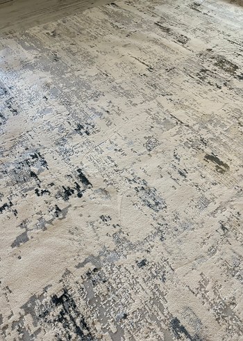 Gri Baskılı Çağdaş Halı - Görsel 7