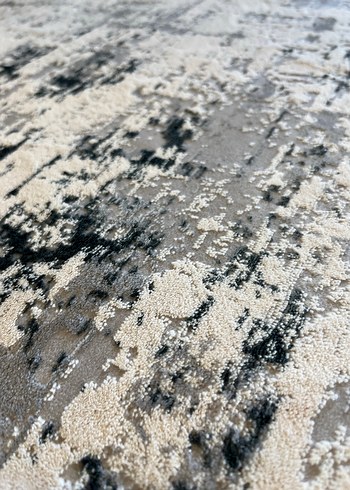 Gri Baskılı Çağdaş Halı - Görsel 12