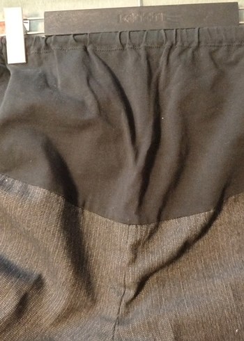 Kemer Detaylı Gri Hamile Kot Pantolon - Görsel 3