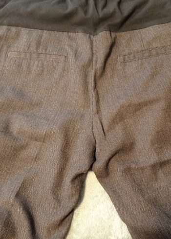 Kemer Detaylı Gri Hamile Kot Pantolon - Görsel 7