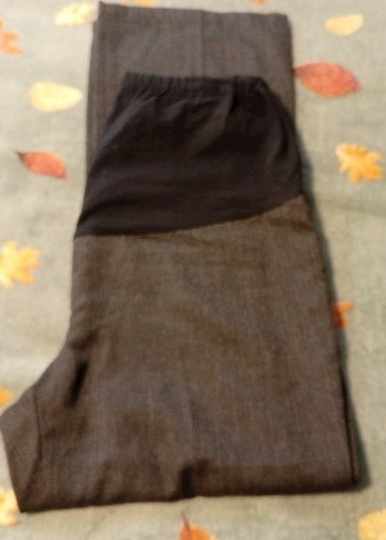 Kemer Detaylı Gri Hamile Kot Pantolon - Görsel 8