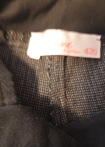 Kemer Detaylı Gri Hamile Kot Pantolon - Görsel 4