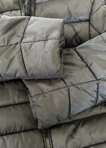 Kadın Siyah,Fermuarlı Kış Montu - Görsel 3