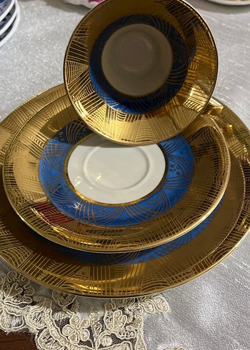 Bavaria,Koyu Altın Renkli Fincan Takımı - Görsel 2