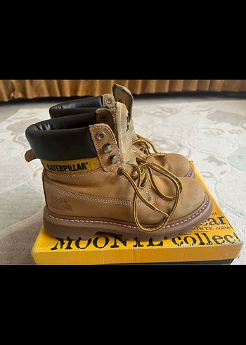 Sarı Deri Caterpillar Kadın Botu - Görsel 6