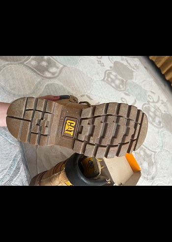 Sarı Deri Caterpillar Kadın Botu - Görsel 3