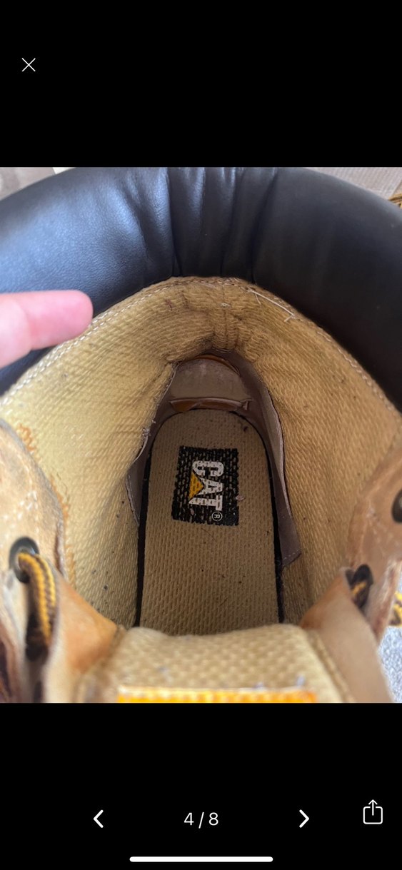 Sarı Deri Caterpillar Kadın Botu - Görsel 4