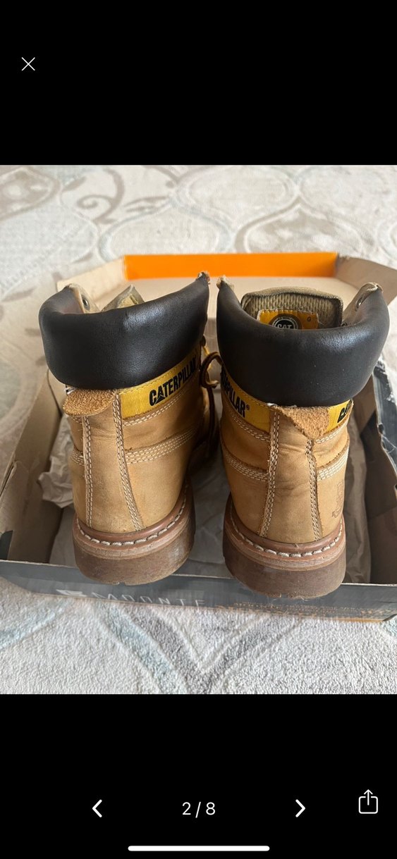 Sarı Deri Caterpillar Kadın Botu - Görsel 2