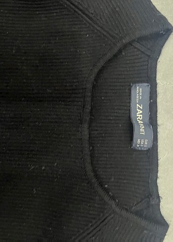 Zara siyah dekolteli crop - Görsel 8