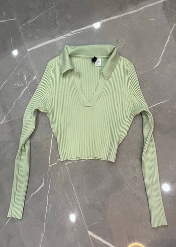 V Yaka H&M Triko Kadın Kazak - Görsel 7