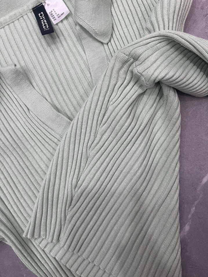 V Yaka H&M Triko Kadın Kazak - Görsel 4