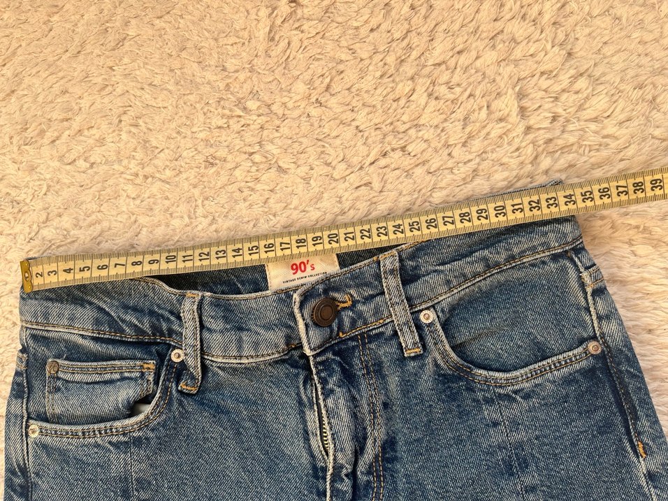 Kadın Mavi Denim Yırtmaçlı Jean - Görsel 5