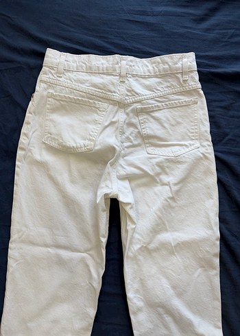 Mango Beyaz Mom Jean - Görsel 5