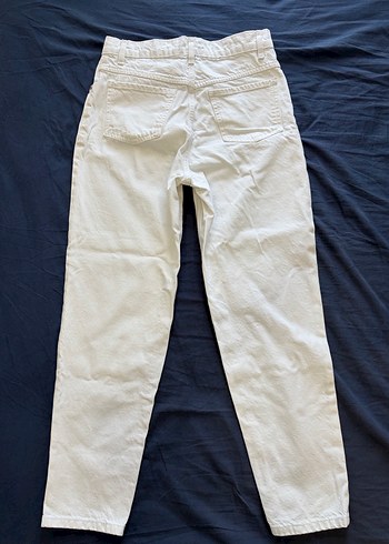 Mango Beyaz Mom Jean - Görsel 4