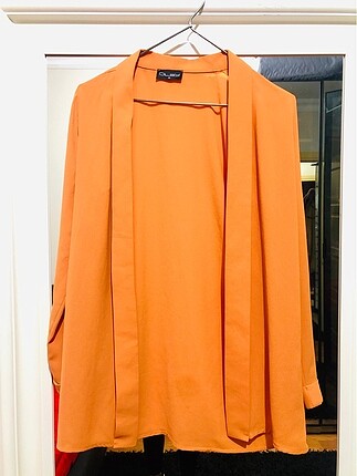 s Beden turuncu Renk Şifon turuncu ceket