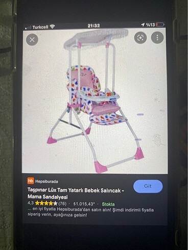 Diğer Bebek salıncağı