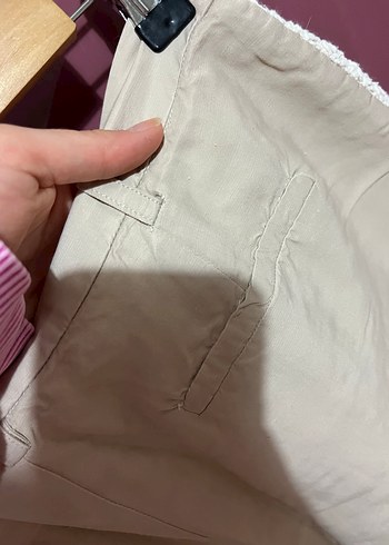 xs Beden Bej Örgü Mini Şort